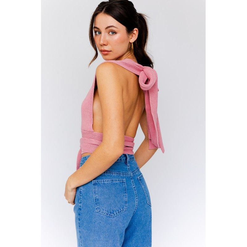 MULTI-TIE / CONVERTIBLE SWEATER TANK