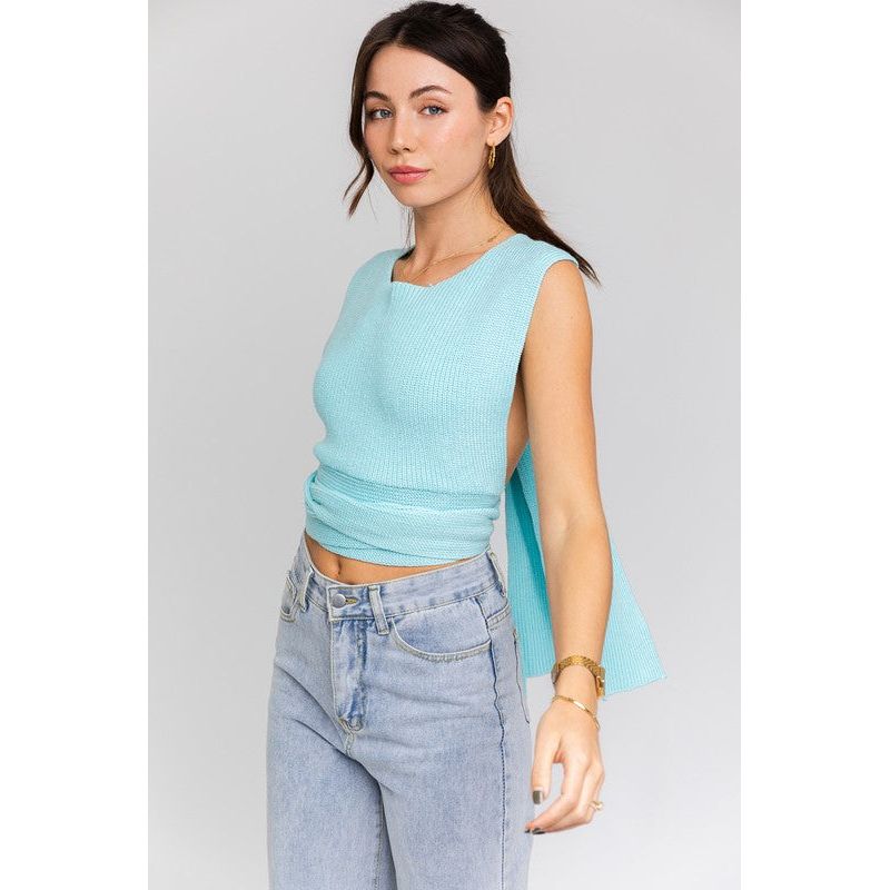 MULTI-TIE / CONVERTIBLE SWEATER TANK