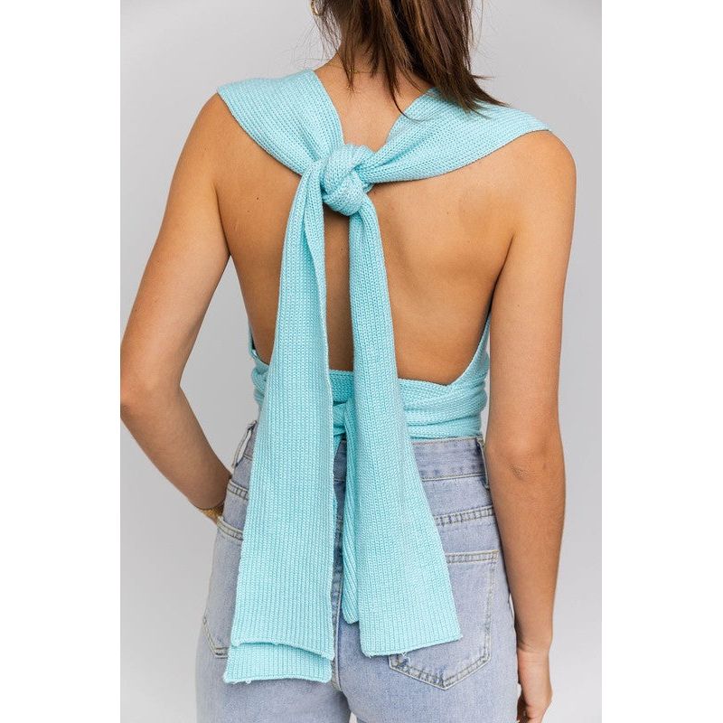 MULTI-TIE / CONVERTIBLE SWEATER TANK
