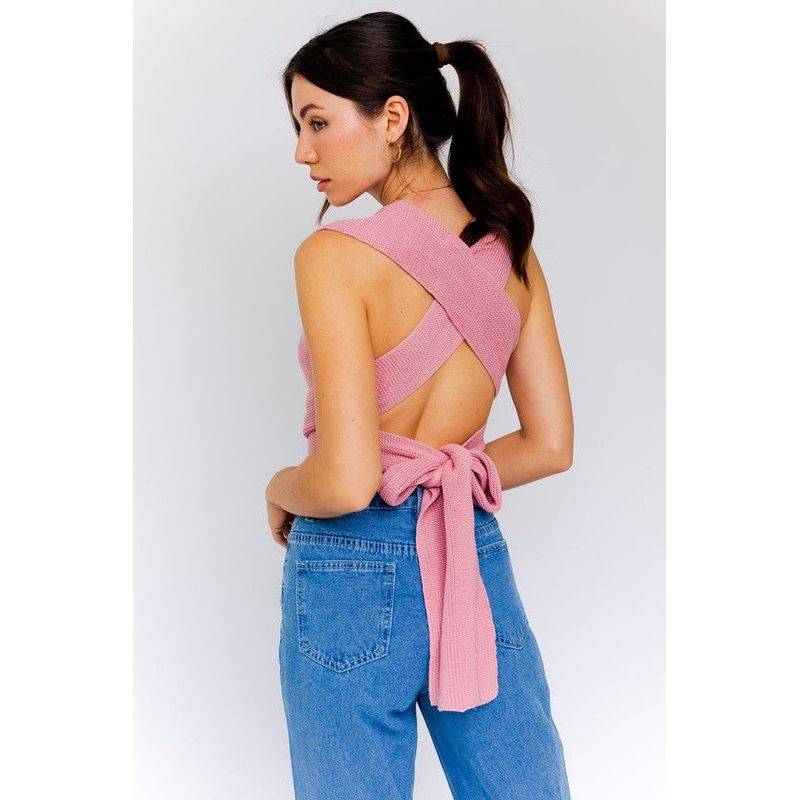 MULTI-TIE / CONVERTIBLE SWEATER TANK
