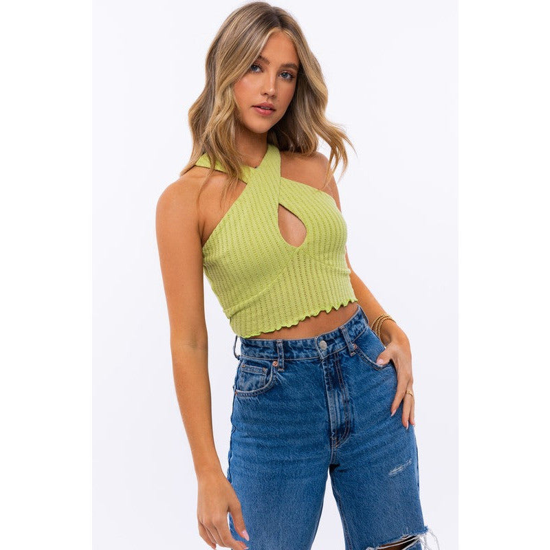 CRISS CROSS CROP TOP