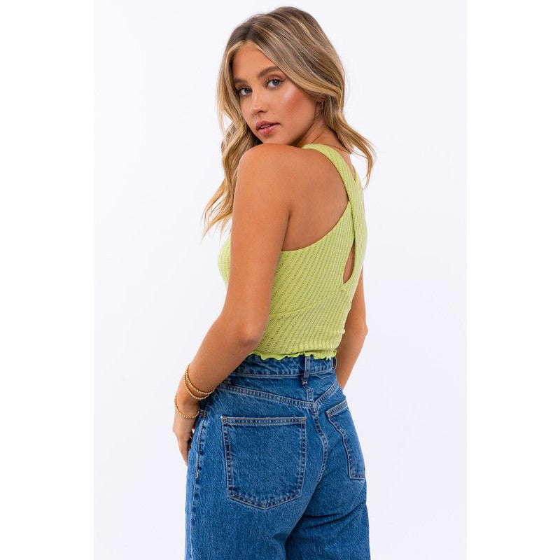 CRISS CROSS CROP TOP