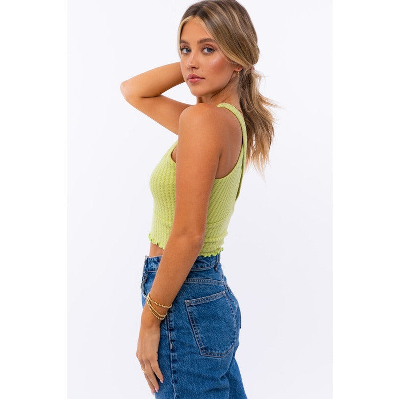 CRISS CROSS CROP TOP