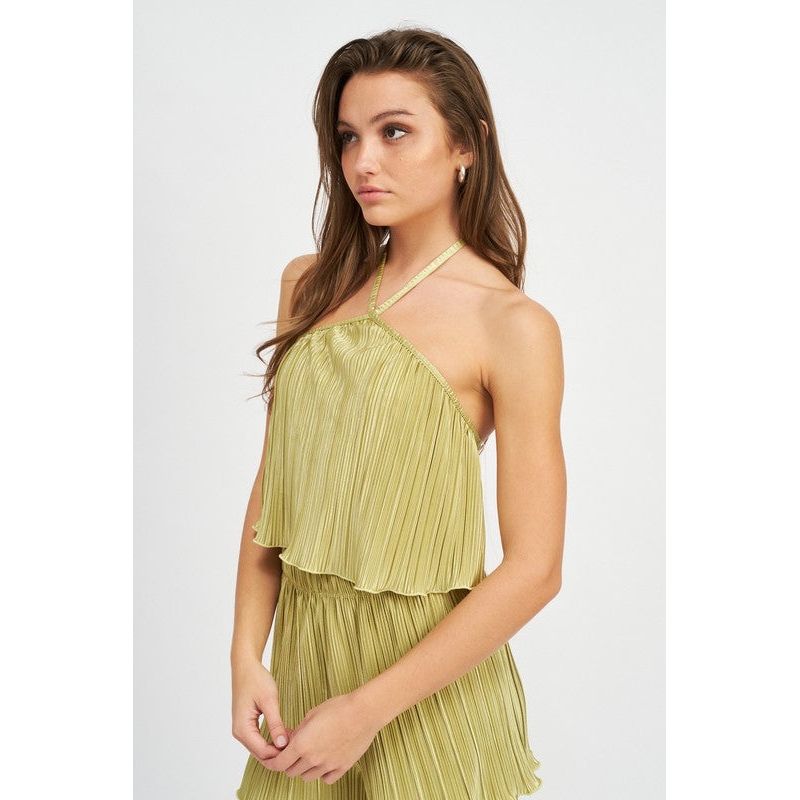 HALTER NECK CROPPED TOP