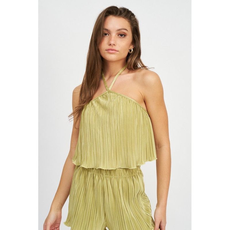 HALTER NECK CROPPED TOP