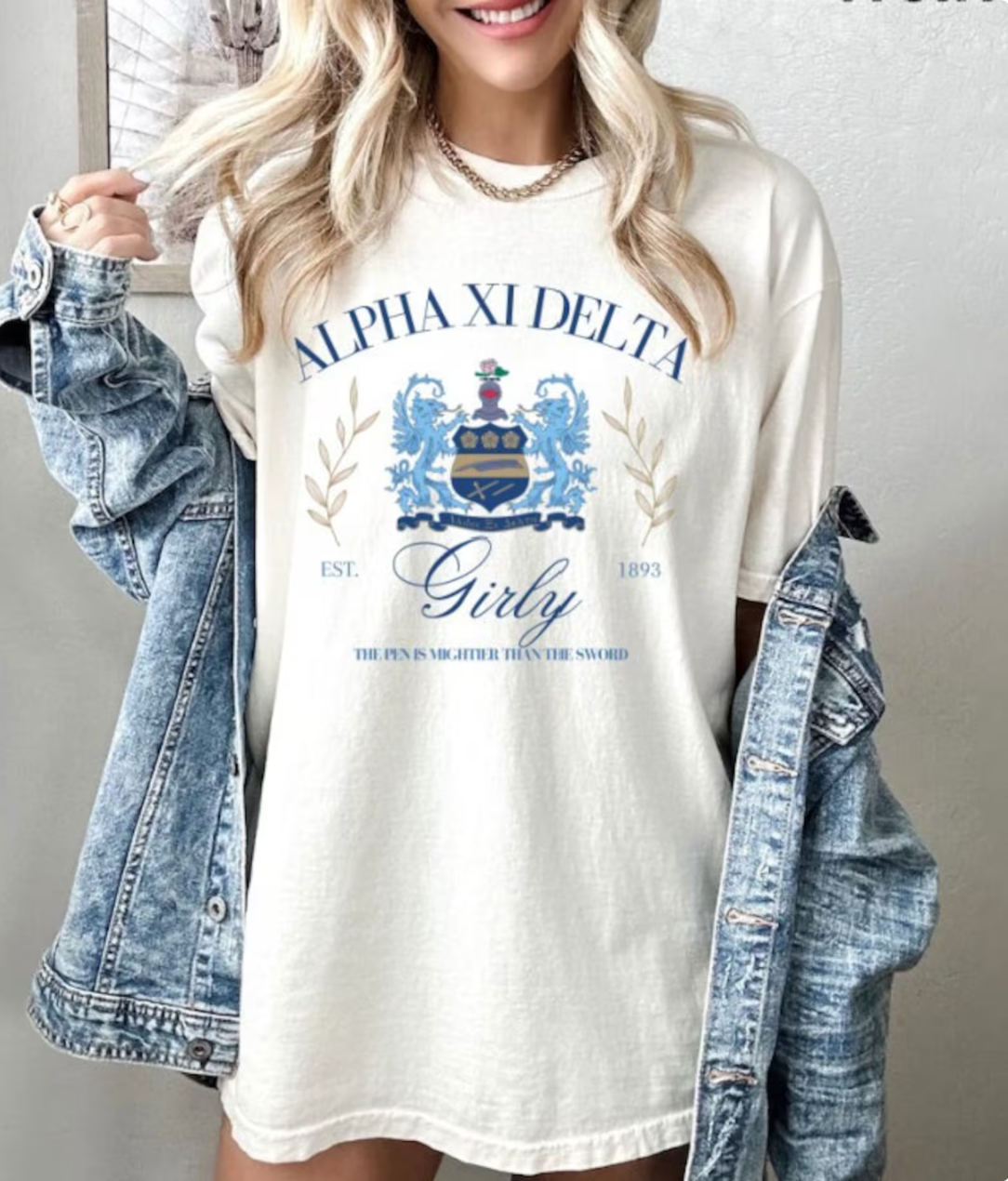 Alpha Xi Delta Girly T-Shirt