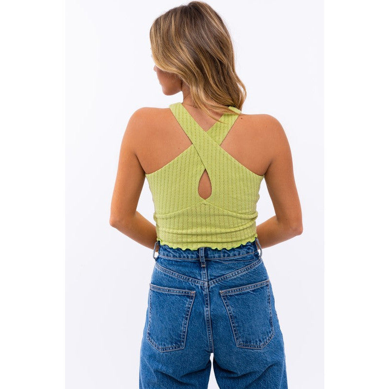 CRISS CROSS CROP TOP