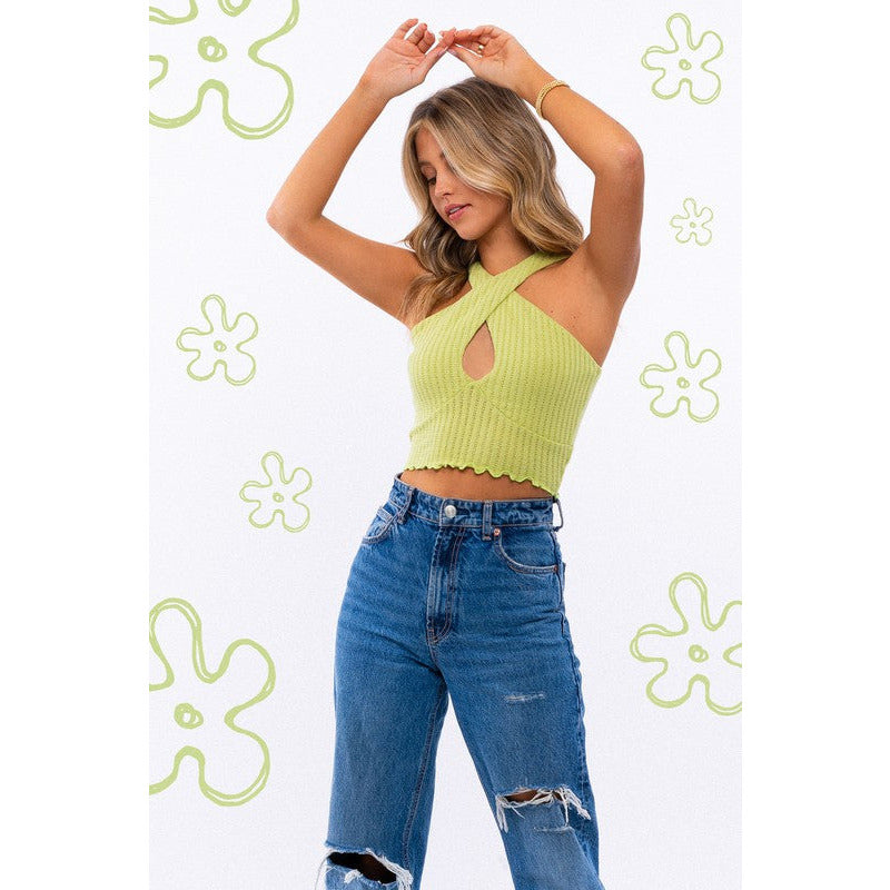 CRISS CROSS CROP TOP