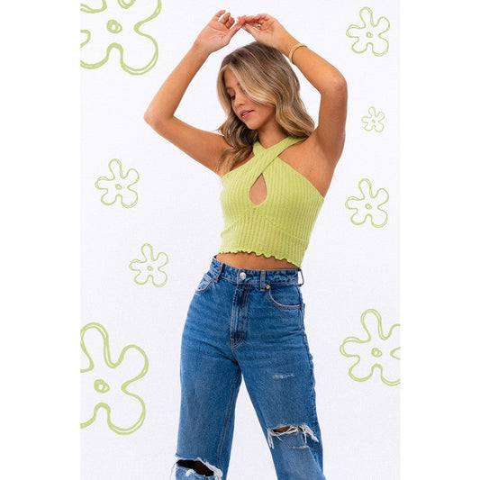 CRISS CROSS CROP TOP