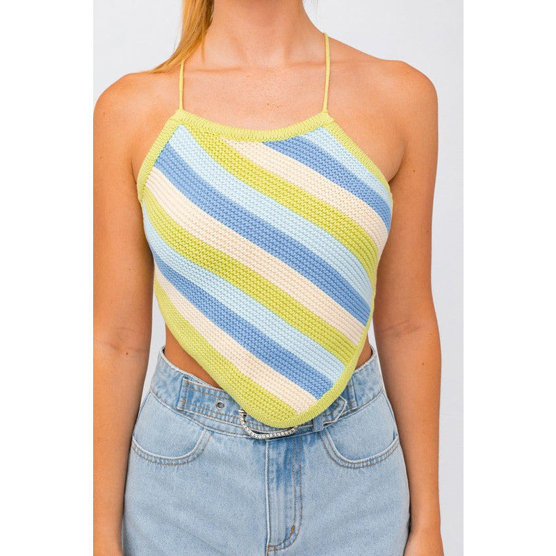 SLEEVELESS KINT CROPPED TOP