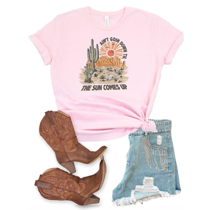Aint Going Down Till The Sun Comes Up Graphic Tee