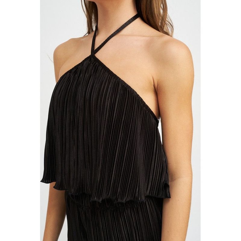 HALTER NECK CROPPED TOP