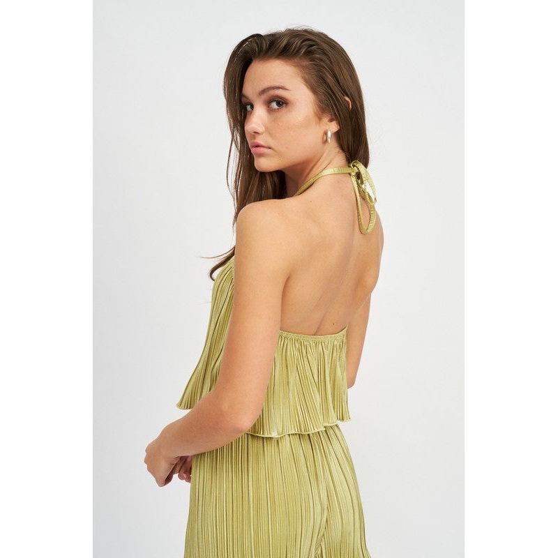 HALTER NECK CROPPED TOP