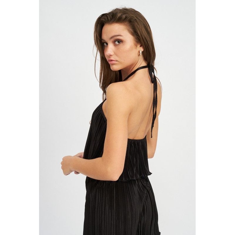 HALTER NECK CROPPED TOP