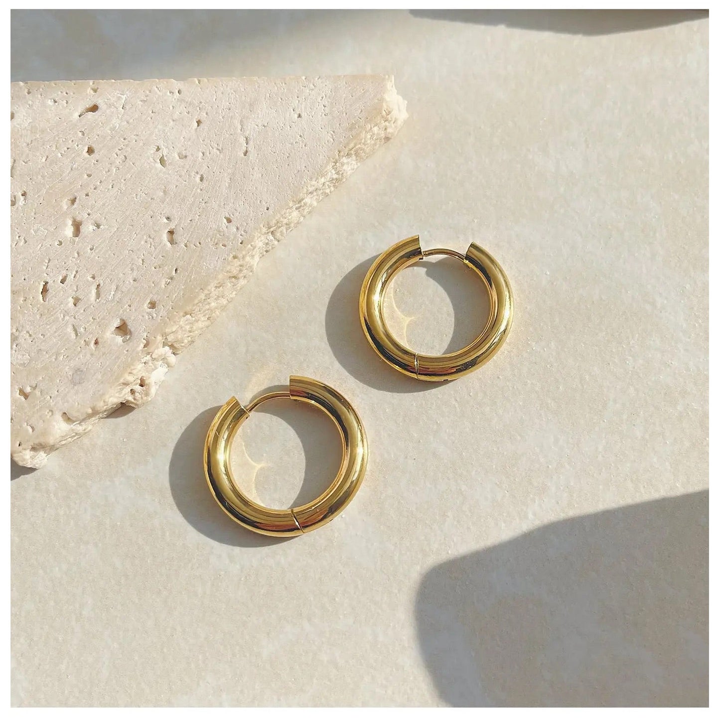 Classic Gold Loop Earrings