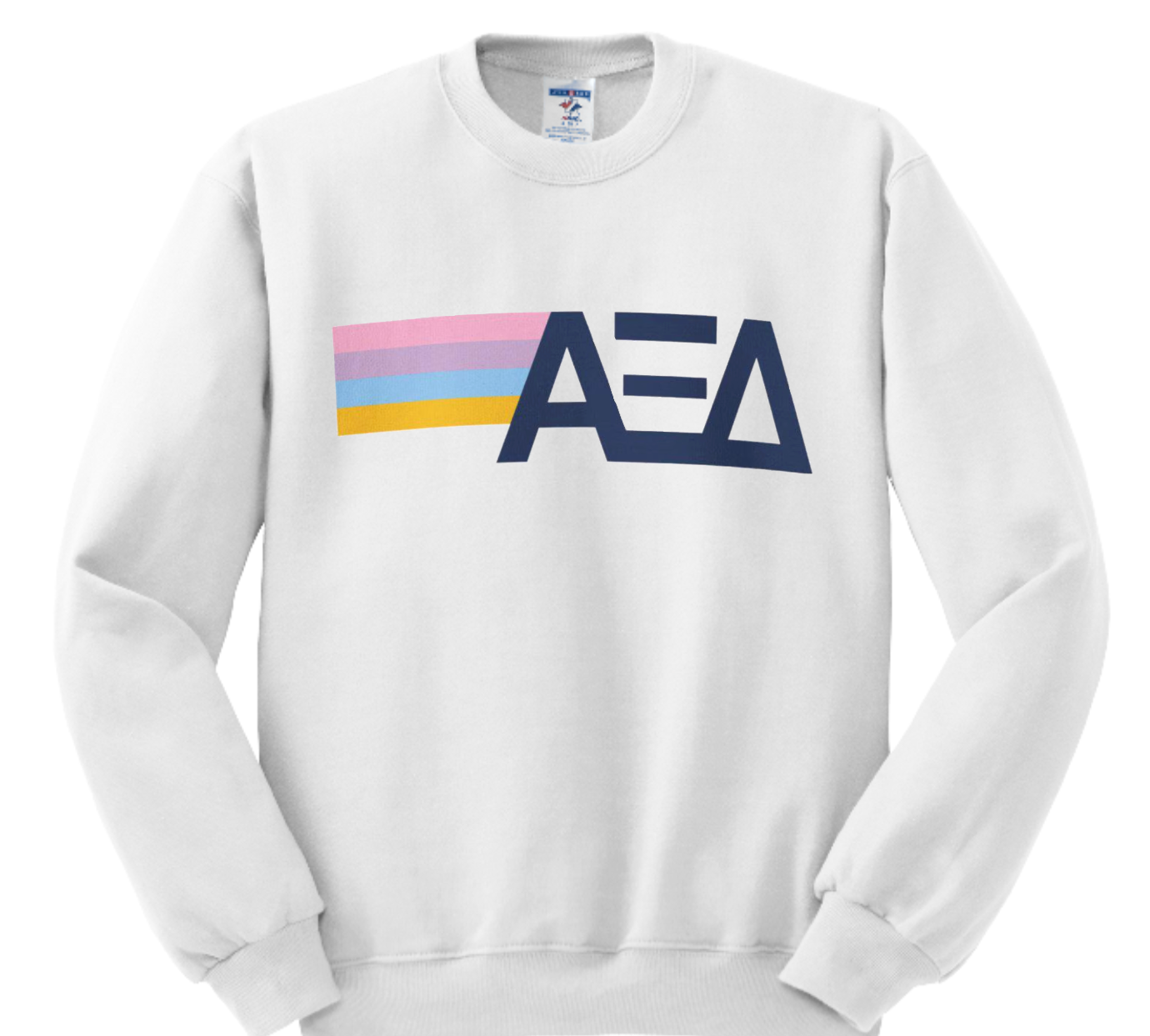 Alpha Xi Delta Rainbow Crewneck