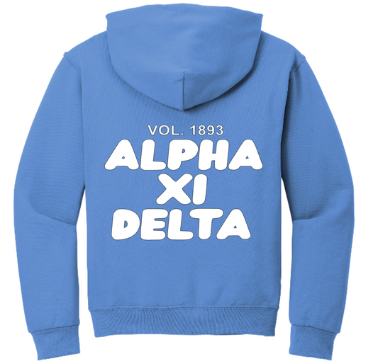 White Fox Inspired Alpha Xi Delta Hoodie