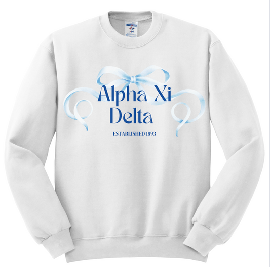 Alpha Xi Delta Bow Crewneck