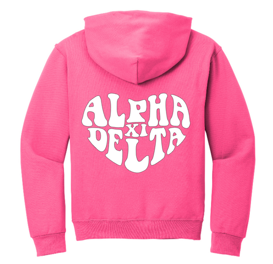 Alpha Xi Delta Heart Hoodie