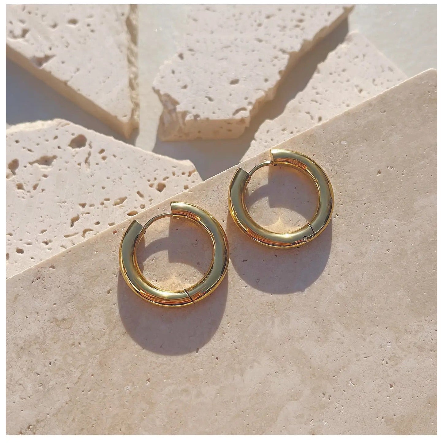 Classic Gold Loop Earrings